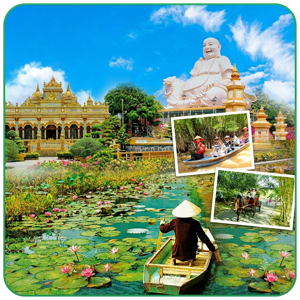 TOUR MIỀN TÂY SÔNG NƯỚC 1 NGÀY TẠI MỸ THO - BẾN TRE