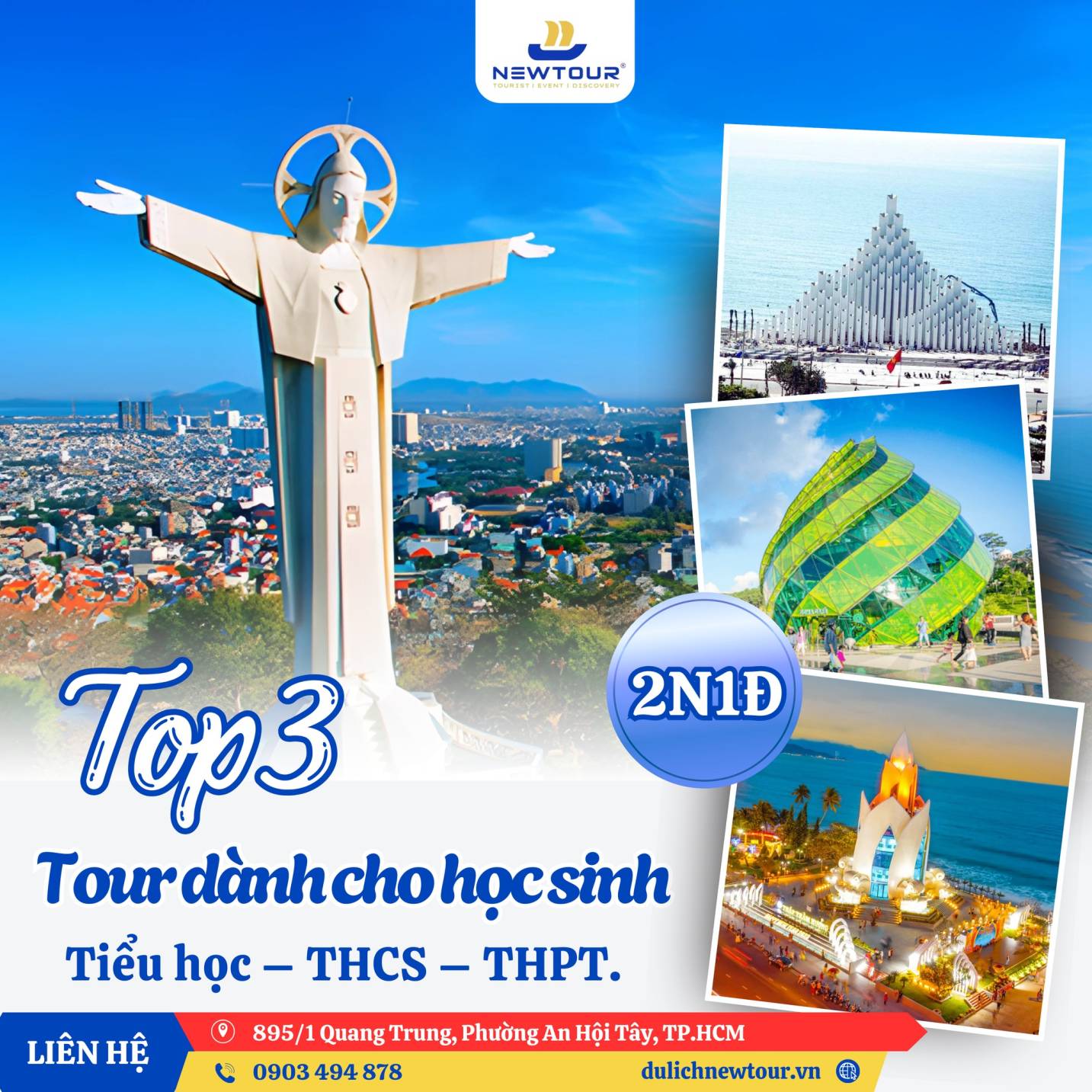 Top 3 Tour dành cho Học sinh Tiểu học - THCS - THPT