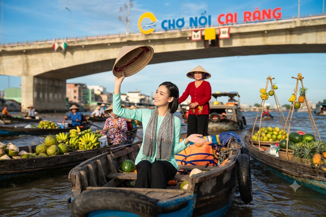 TOUR DU LỊCH MỸ THO - BẾN TRE - CẦN THƠ & CHỢ NỔI CÁI RĂNG 2N1Đ
