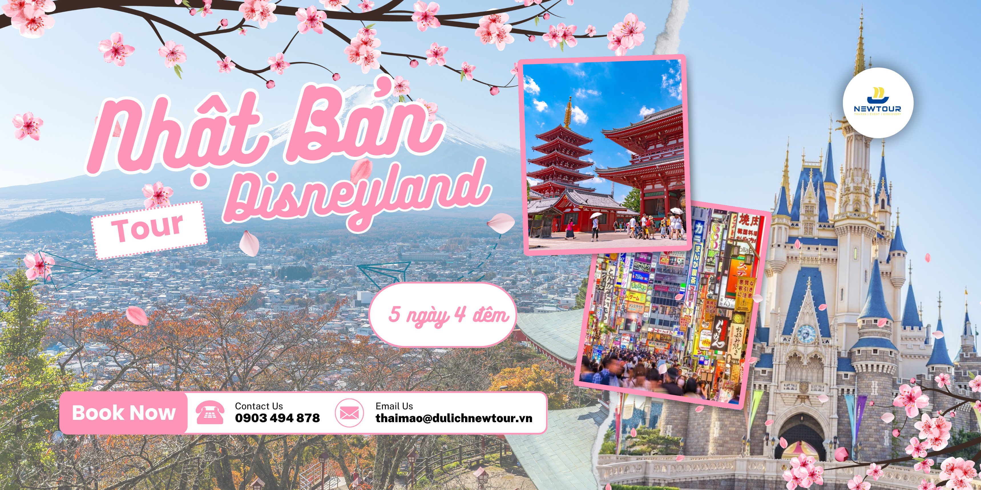 NHẬT BẢN – DISNEYLAND 5 NGÀY 4 ĐÊM