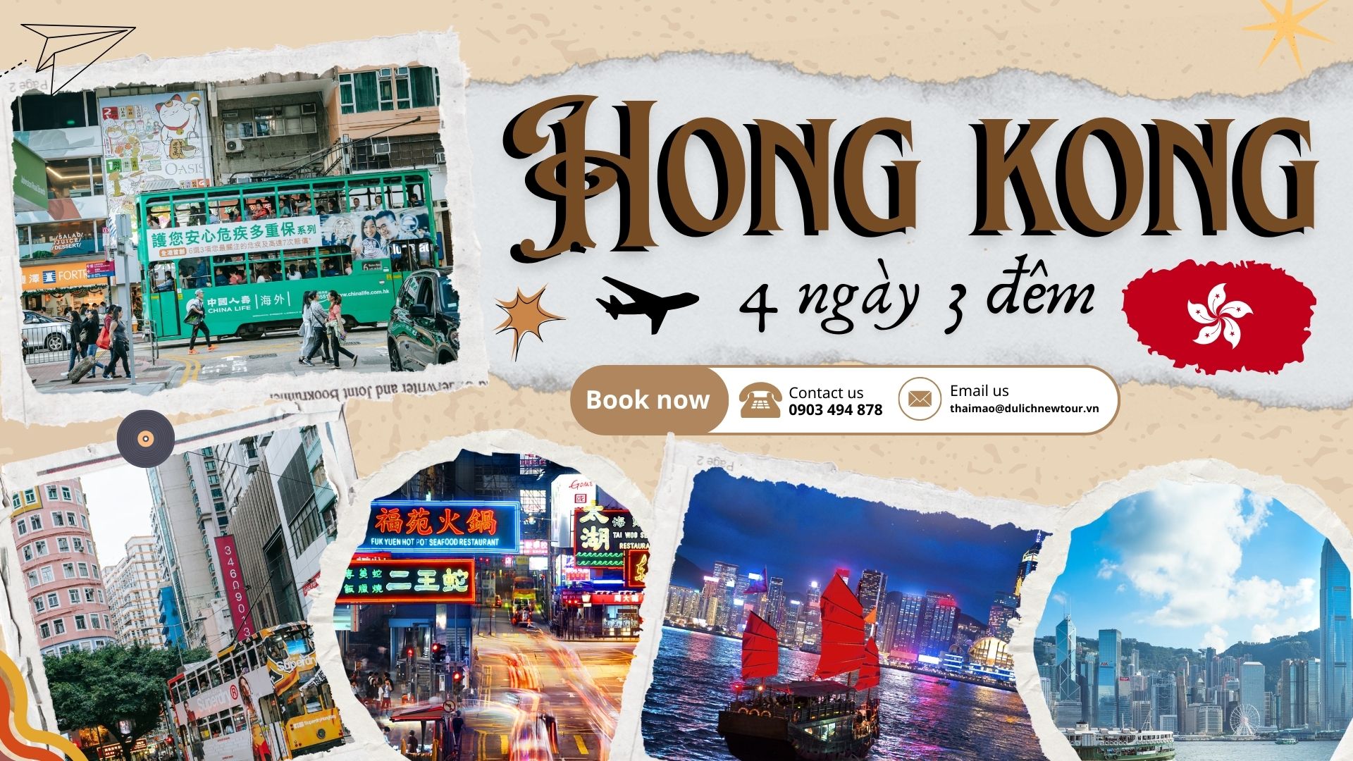 TOUR TẾT: DU LỊCH KHÁM PHÁ HONGKONG - FREEDAY - 4 NGÀY 3 ĐÊM