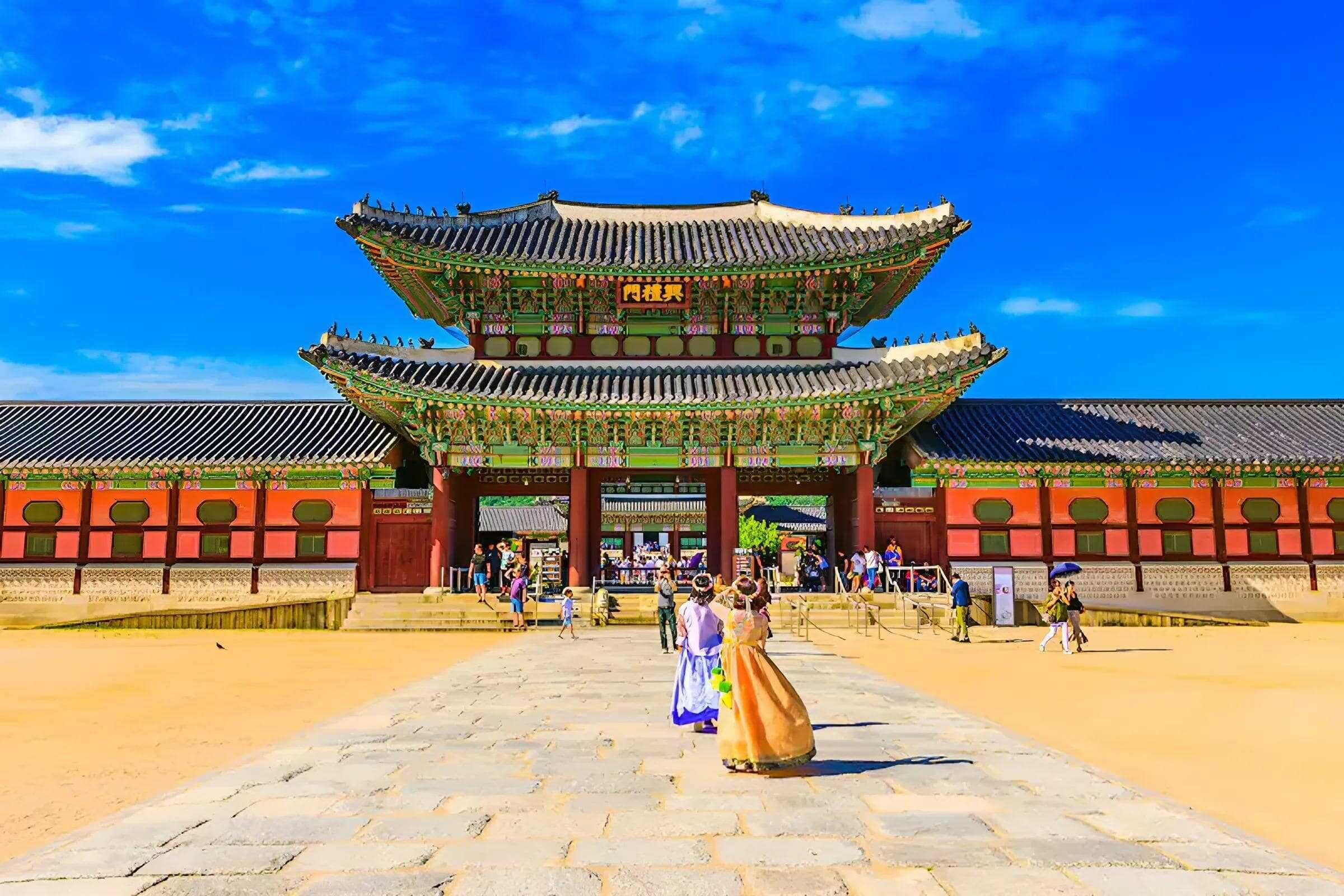 Cung điện Gyeongbokgung với kiến trúc cổ kính