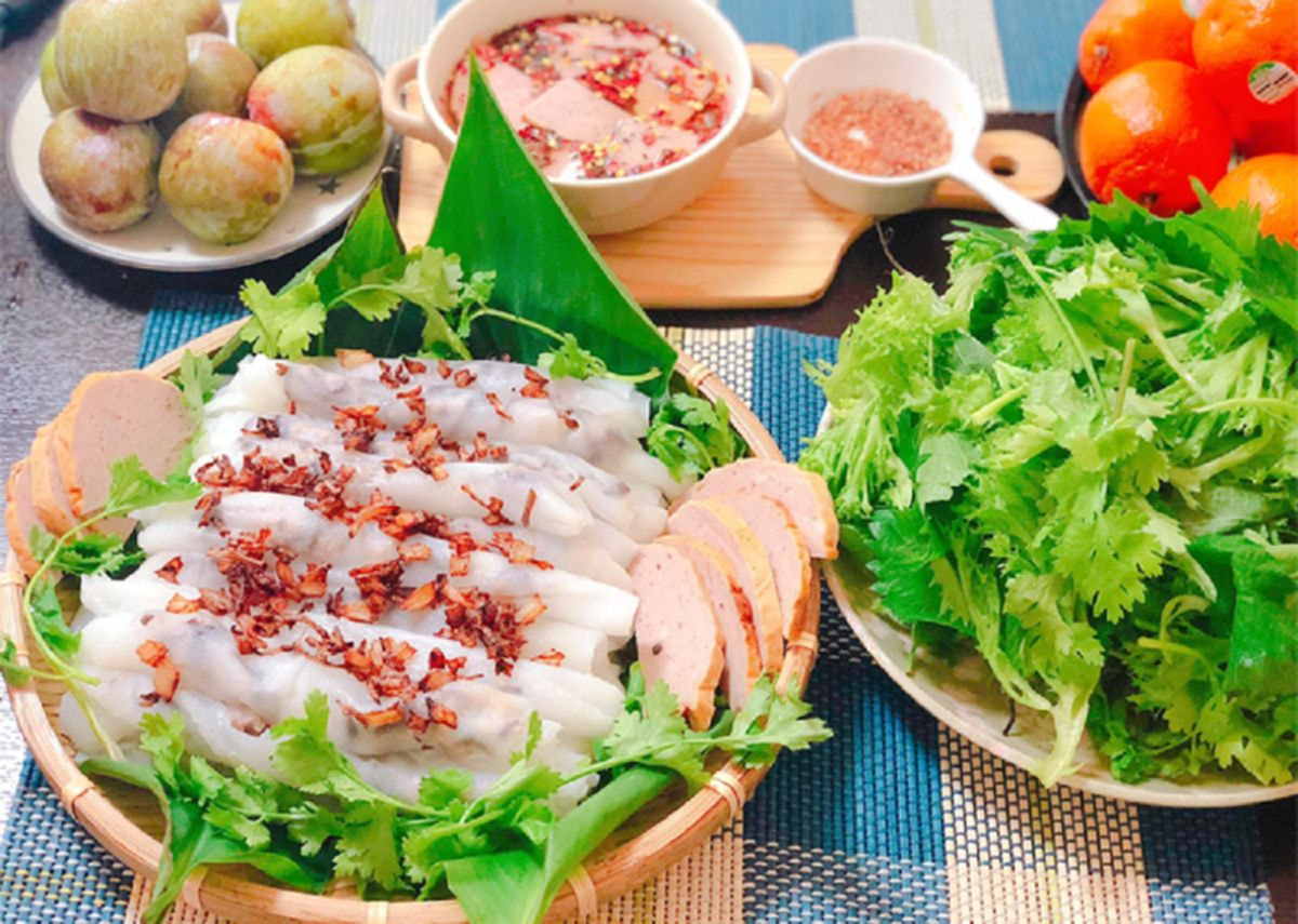 Bánh cuốn xứ Thanh có hương vị thơi ngon, dễ chịu