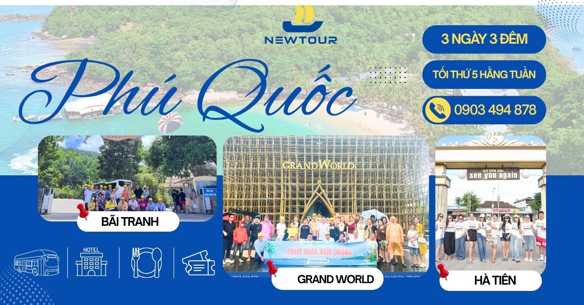 Lịch trình tour Phú Quốc 3 ngày 3 đêm | Hành trình chinh phục 3 đảo