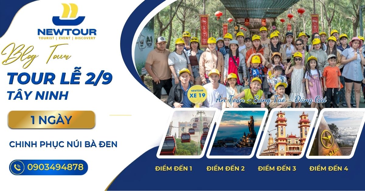 Tour Tây Ninh lễ 2/9 – Chinh phục núi Bà Đen 1 ngày