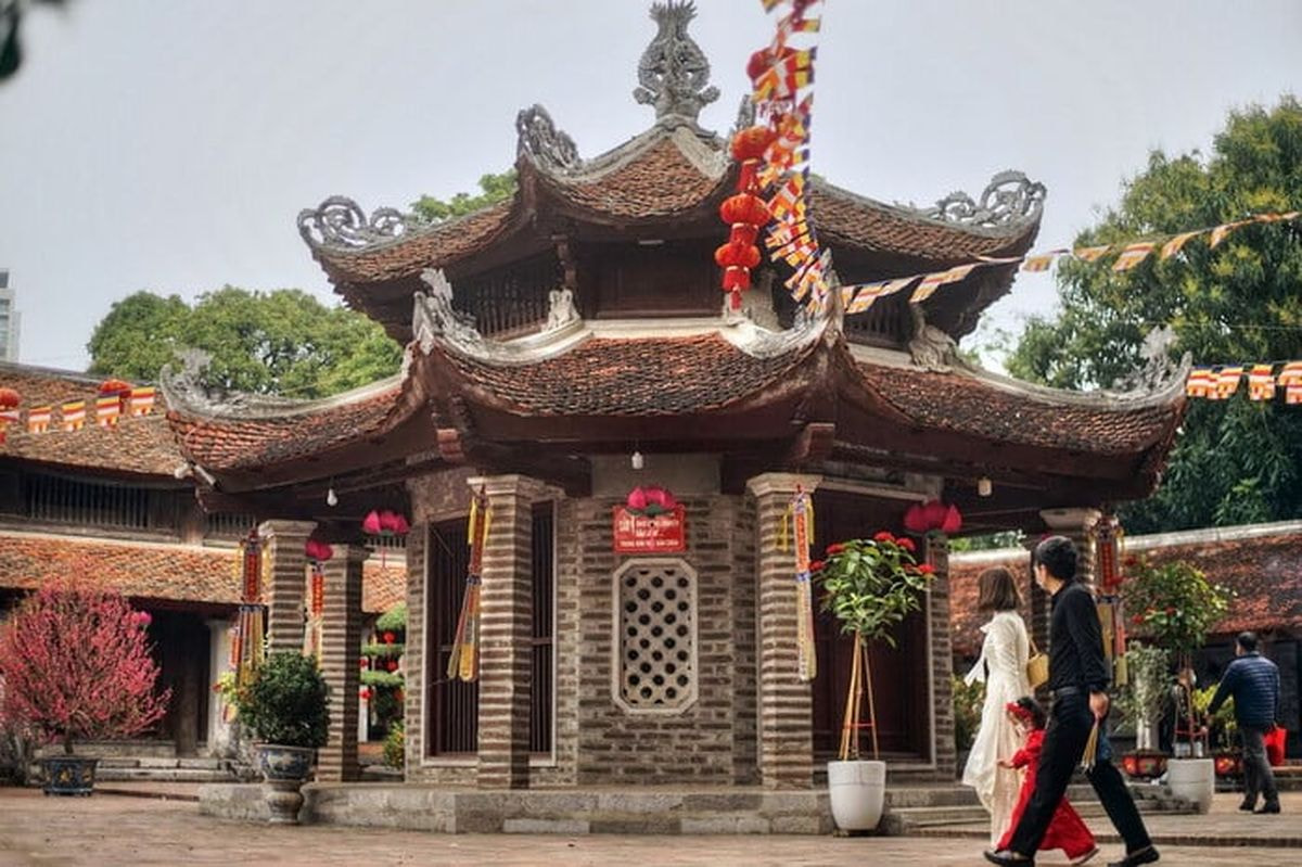 Chùa Láng với lối thiết kế đặc trưng của thời Lý